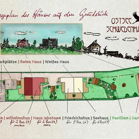 度假居 Ostsee Schwedenhaeuser *